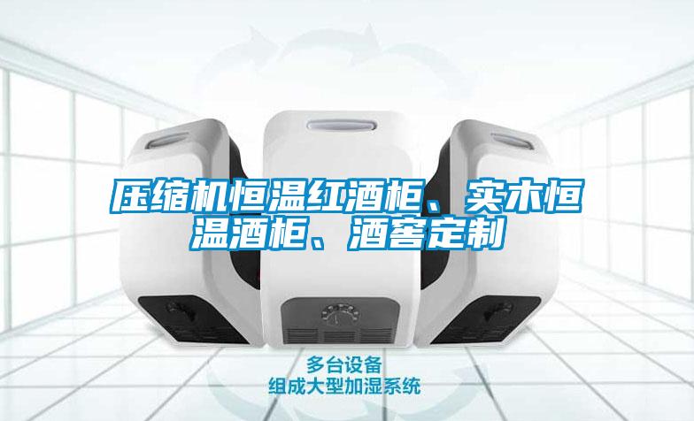 壓縮機恒溫紅酒柜、實木恒溫酒柜、酒窖定制