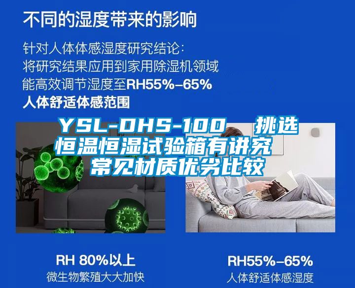 YSL-DHS-100 挑選恒溫恒濕試驗箱有講究 常見材質優劣比較